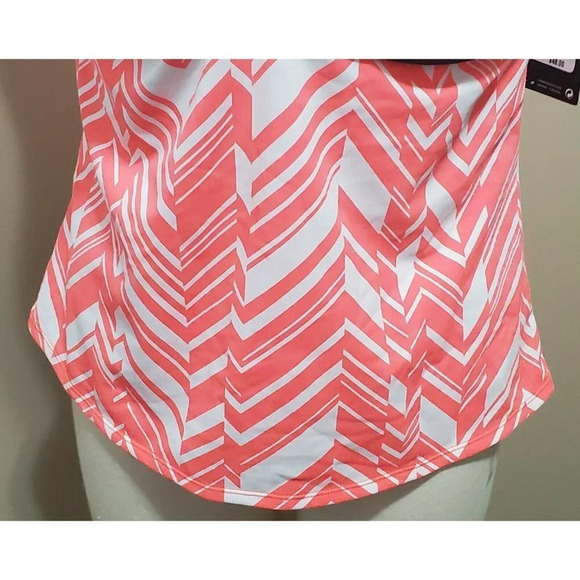 Nike Neon Pink White Black Trim Athletic Tank Top - Picture 5 of 6